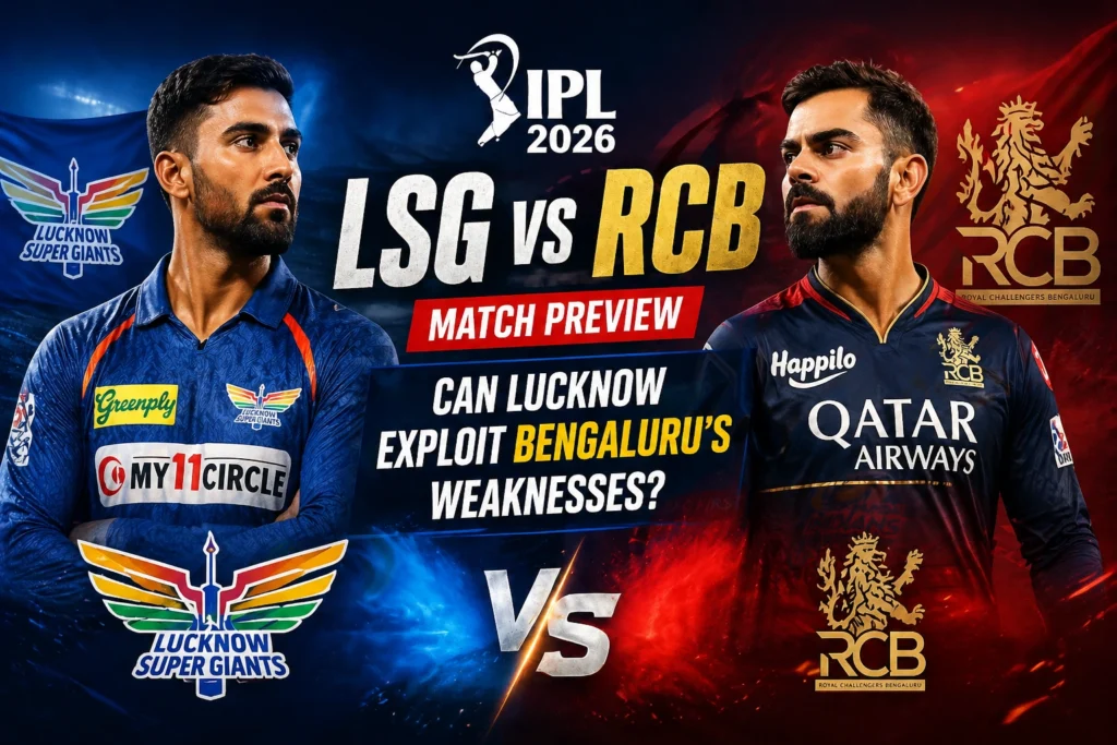 LSG vs RCB IPL 2026