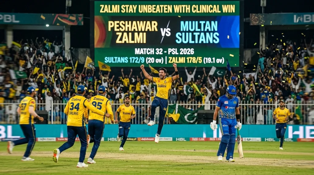 Peshawar Zalmi vs Multan Sultans PSL 2026