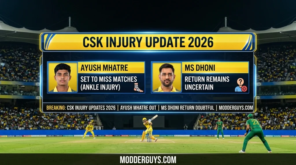 CSK Injury Update