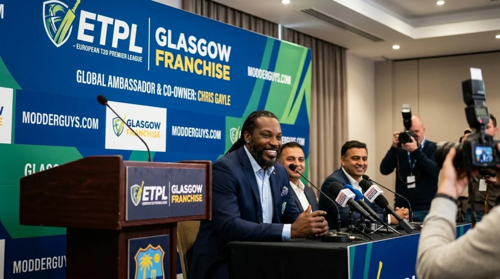 Chris Gayle Joins ETPL Glasgow Franchise