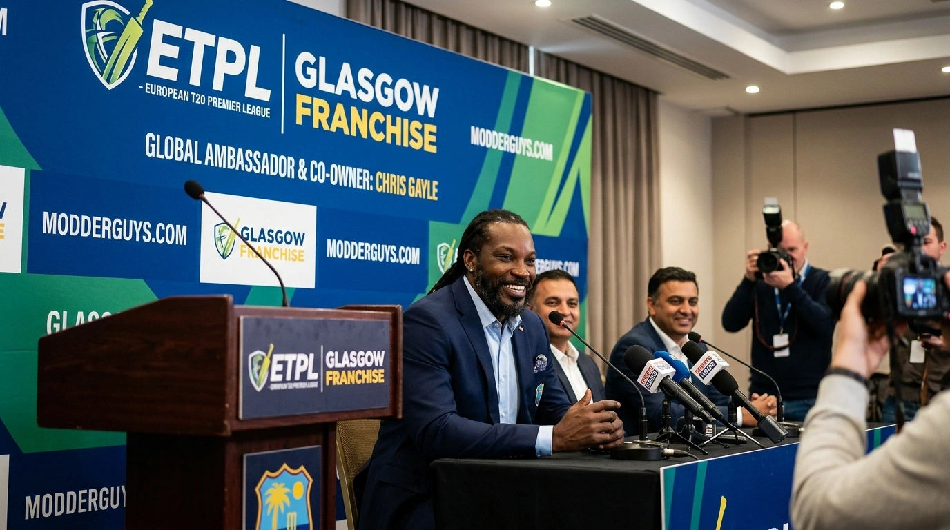 Chris Gayle Joins ETPL Glasgow Franchise