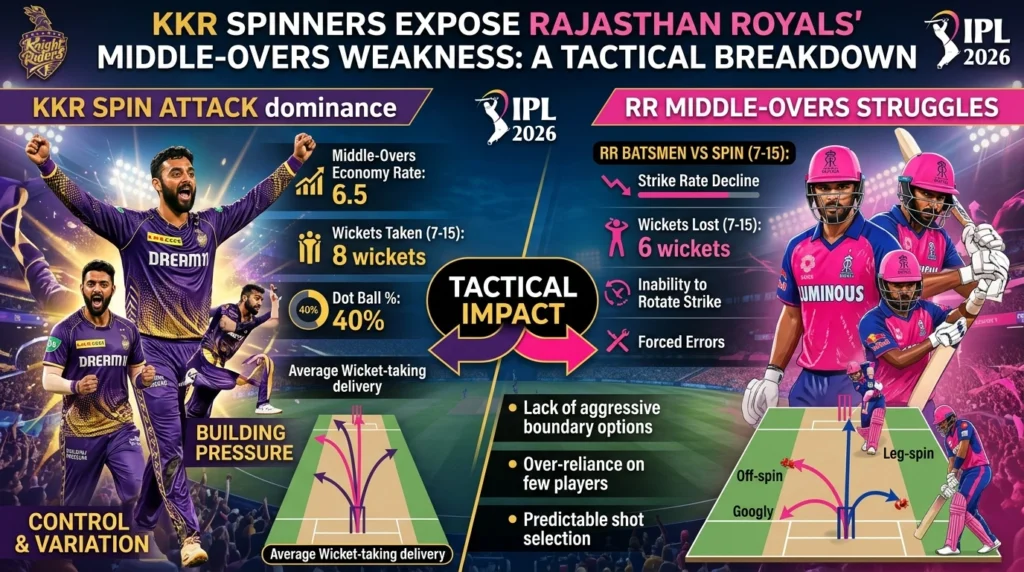KKR Spinners Expose Rajasthan Royals