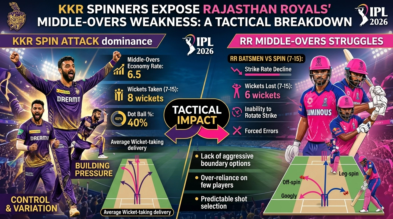 KKR Spinners Expose Rajasthan Royals