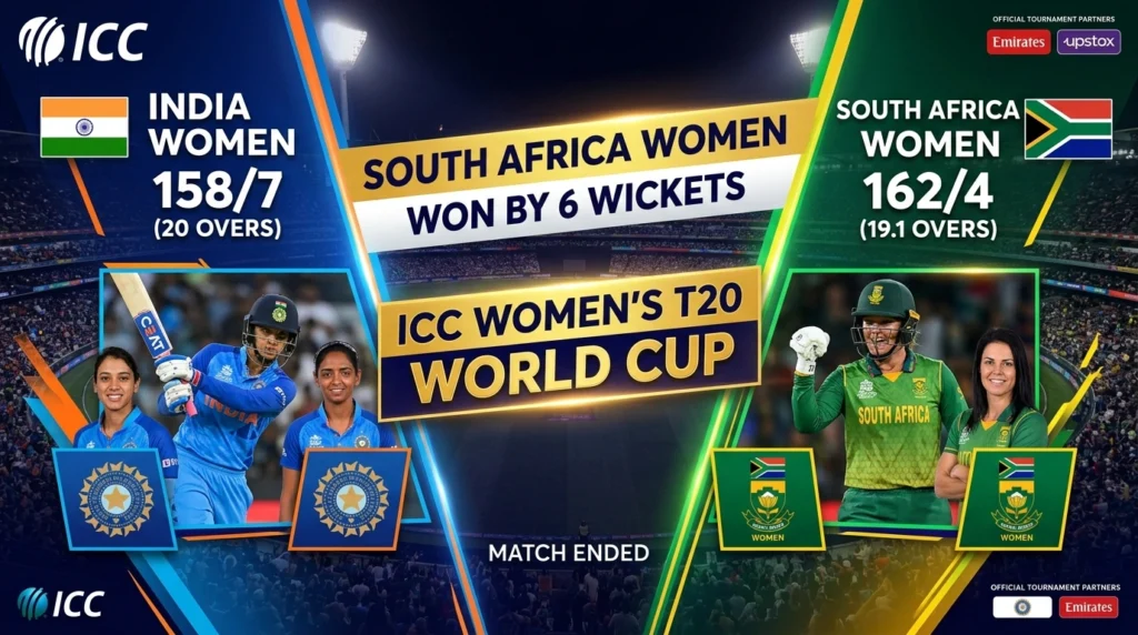 India vs South Africa Women T20 World Cup Match
