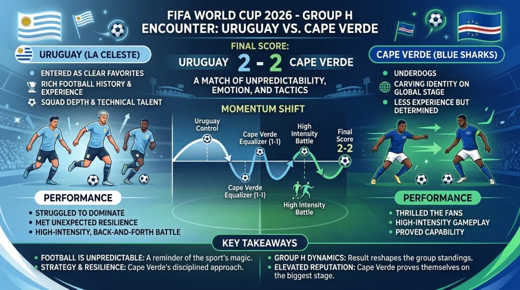 Uruguay vs Cape Verde – FIFA World Cup 2026 Match Analysis